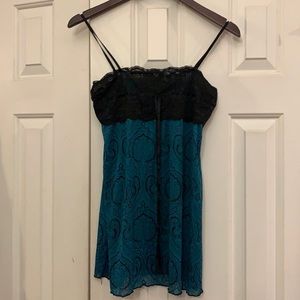 😍 2/$29 Moa Moa Adjustable straps semi sheer top? M no material tags